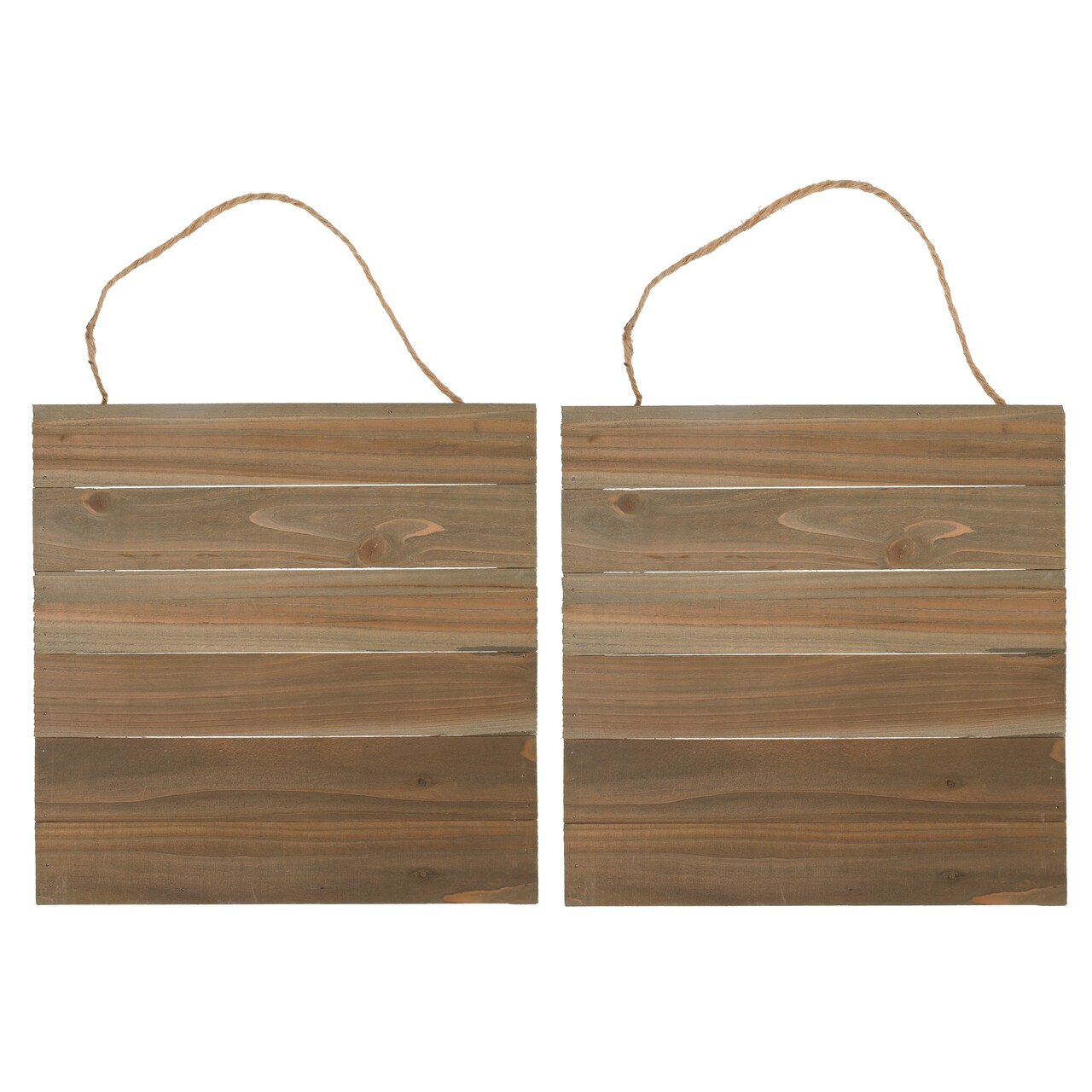 Hampton Art Wood Plank 12" x 12" Rustic 2pc, Wood Plaque, Wood Sign Blank, Wood Blanks, Wooden Plaques, Blank Wood Signs for Crafts, Wooden Sign Blank, Wood Planks for Crafts